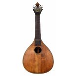Portuguese Guitarra circa 1900, labelled Joao Miguel Andrade..., Lisboa... Alban Voigt & Co., 14
