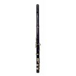Cocuswood flute by and stamped Rudall Carte & Co Ltd, 23 Berners Street, Oxford Street, London,