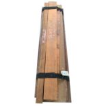 Eighteen planks of Pernambuco bow making wood, six grade B, six grade C and six grade D (18)