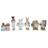 Group of six Beswick, F. Warne & Son Co Ltd. Beatrix Potter figures; including Little Pig