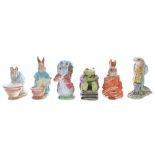 Group of six Beswick, F. Warne & Son Co Ltd. Beatrix Potter figures; including Anna Marie, Cecily