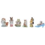 Group of six Beswick, F. Warne & Son Co Ltd. Beatrix Potter figures; including Henny Penny, Mr