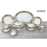 Meito China 'Ivory China' dinner service comprising eleven teacups with saucers, sucrier with cover,