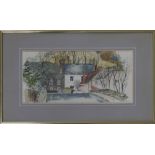 Ray Evans (1920-2008) - 'Wharf Hill', signed and inscribed with the title, pencil and watercolour,