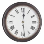 General Post Office mahogany single fusee 12" wall dial clock, the movement inscribed 5EFW/65/6, no.