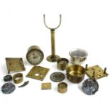 Interesting collection of various marine chronometer parts