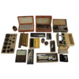Large quantity of cased clock and watch tools