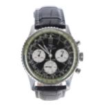 Breitling Navitimer chronograph stainless steel gentleman's wristwatch, reference no. 806, serial