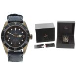 Tudor Heritage Black Bay Bronze automatic gentleman's wristwatch, reference no. 79250BA, serial