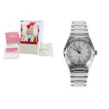 Omega Constellation Manhattan Co-Axial Master Chronometer stainless steel lady's wristwatch,