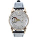 LeCoultre Futurematic automatic 'bumper' gold plated gentleman's wristwatch, circular silvered