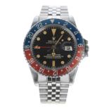 Rolex Oyster Perpetual GMT-Master stainless steel gentleman's wristwatch,  reference no. 1675,