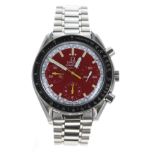 Omega Speedmaster chronograph automatic stainless steel gentleman's wristwatch, ref. 175 0032.1