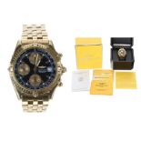 Fine Breitling Windrider Chronomat Vitesse automatic 18ct yellow gold gentleman's wristwatch,