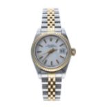 Rolex Oyster Perpetual Date gold and stainless steel lady's wristwatch, reference. no. 6917,
