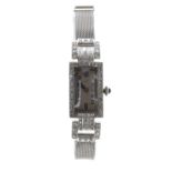 Attractive Rolex Art Deco 18ct white gold diamond set lady's cocktail watch, reference no. 760,