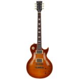 JHS Vintage Lemon Drop electric guitar; Body: mahogany back with maple finish top; Neck: mahogany,