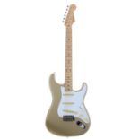 2018 Fender Classic Player '50s Stratocaster electric guitar, made in Mexico; Body: shoreline gold