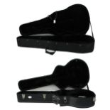 Westfield acoustic guitar hard case; together with a Guvnor compressed foam acoustic guitar case (2)