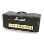1972 Marshall PA20 model 1917 guitar amplifier head, made in England, ser. no. 1323D, with modern