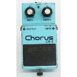1982 Boss CE-2 Chorus guitar pedal, made in Japan, black label