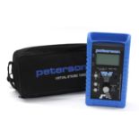 Peterson VS-II Programmable Virtual Strobe Tuner for guitar, with original gig bag and manuals