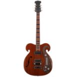 The Beatles interest - commissioned Vox Kensington replica hollow body electric guitar; Body: