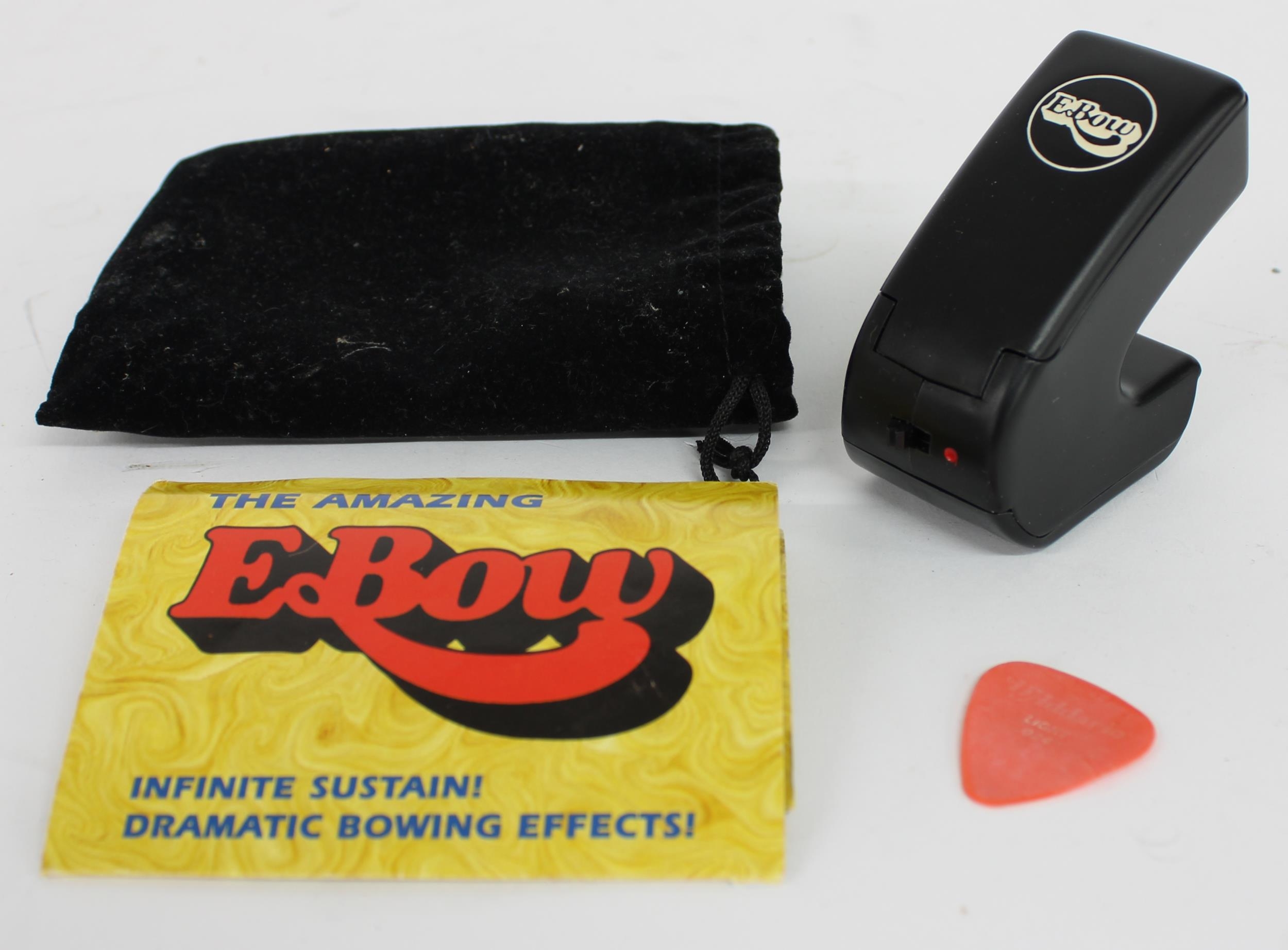 E-Bow electronic guitar bow, with pouch and papers