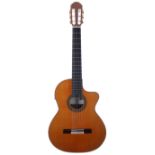 2002 Amalia Burguet 3M electro-classical guitar, ser. no. 0011; Back and sides: Indian rosewood;