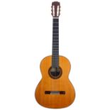 1970 Felix Manzanero classical guitar, made in Spain; Back and sides: Indian rosewood; Top: