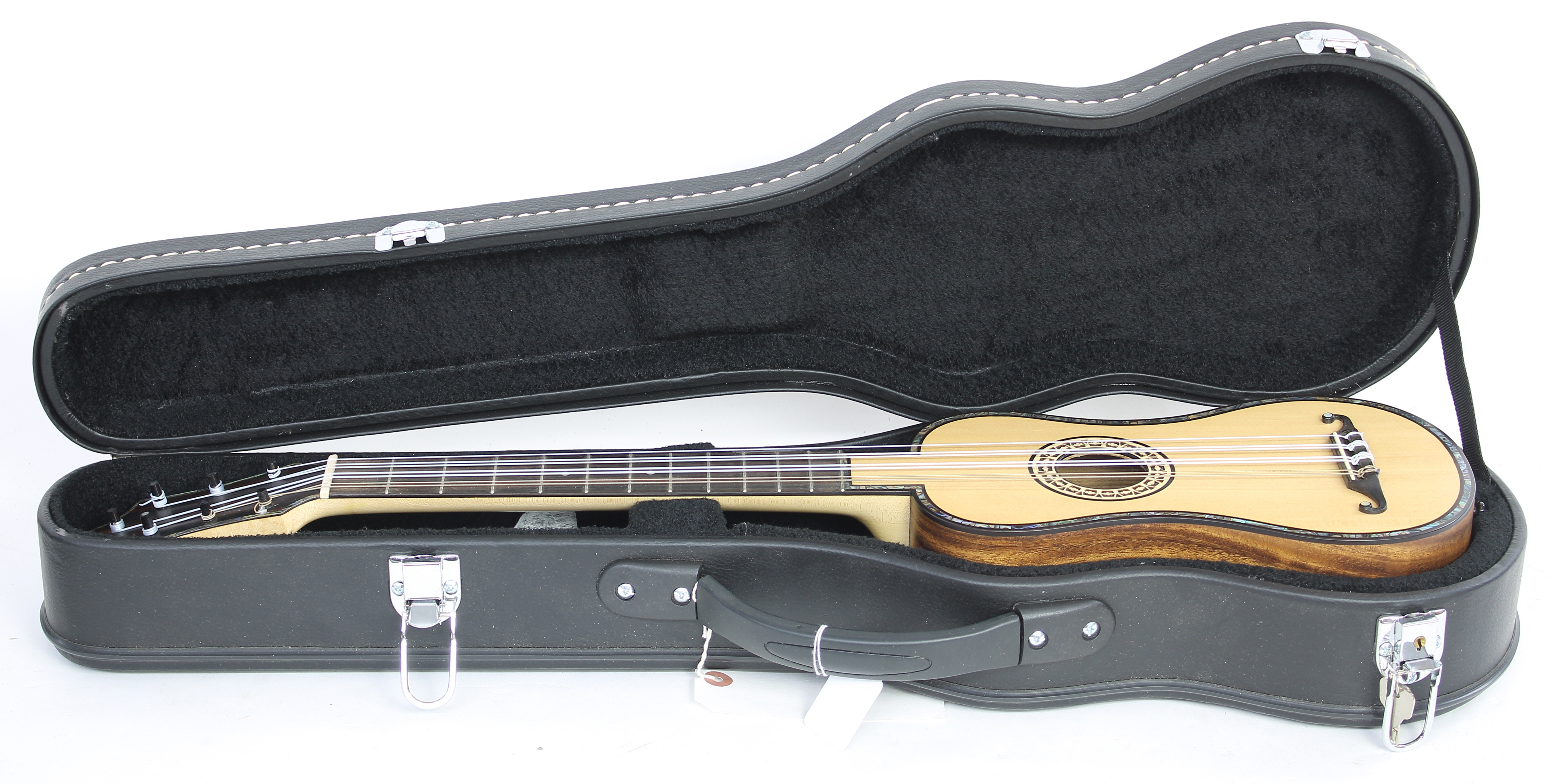 Zachary Taylor Chitarrino Renaissance guitar; Back and sides: acacia; Top: spruce; Fretboard: ebony; - Image 3 of 3