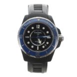 Chanel J12 Marine automatic ceramic wristwatch, reference no. H2561, serial no. SK53xxx, rubber