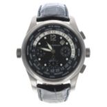 Girard-Perregaux World Time Chronograph titanium automatic gentleman's wristwatch, reference no.