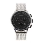 Movado Circa chronograph stainless steel gentleman's bracelet watch, ref. 35.1.14.1184, no.