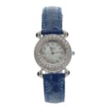 Chopard 18ct white gold sapphire and diamond lady's wristwatch, references 13/6397-23 522277 915,