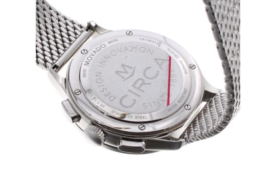 Movado Circa chronograph stainless steel gentleman's bracelet watch, ref. 35.1.14.1184, no. - Image 3 of 3