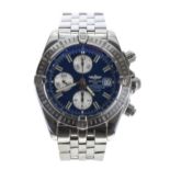 Breitling Evolution Chronographe automatic stainless steel gentleman's wristwatch, reference no.