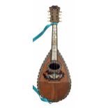 Interesting and good quality Neapolitan mandolin in need of restoration labelled Carlo Rinaldi,