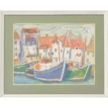 Jennifer Shewan (20th century) - 'Fishing Village, Fife', signed and dated 70 (1970) also