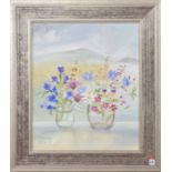 ** Harmer (20th century) - 'Viper's Bugloss and Summer Flowers', signed Harmer and dated 2014 also