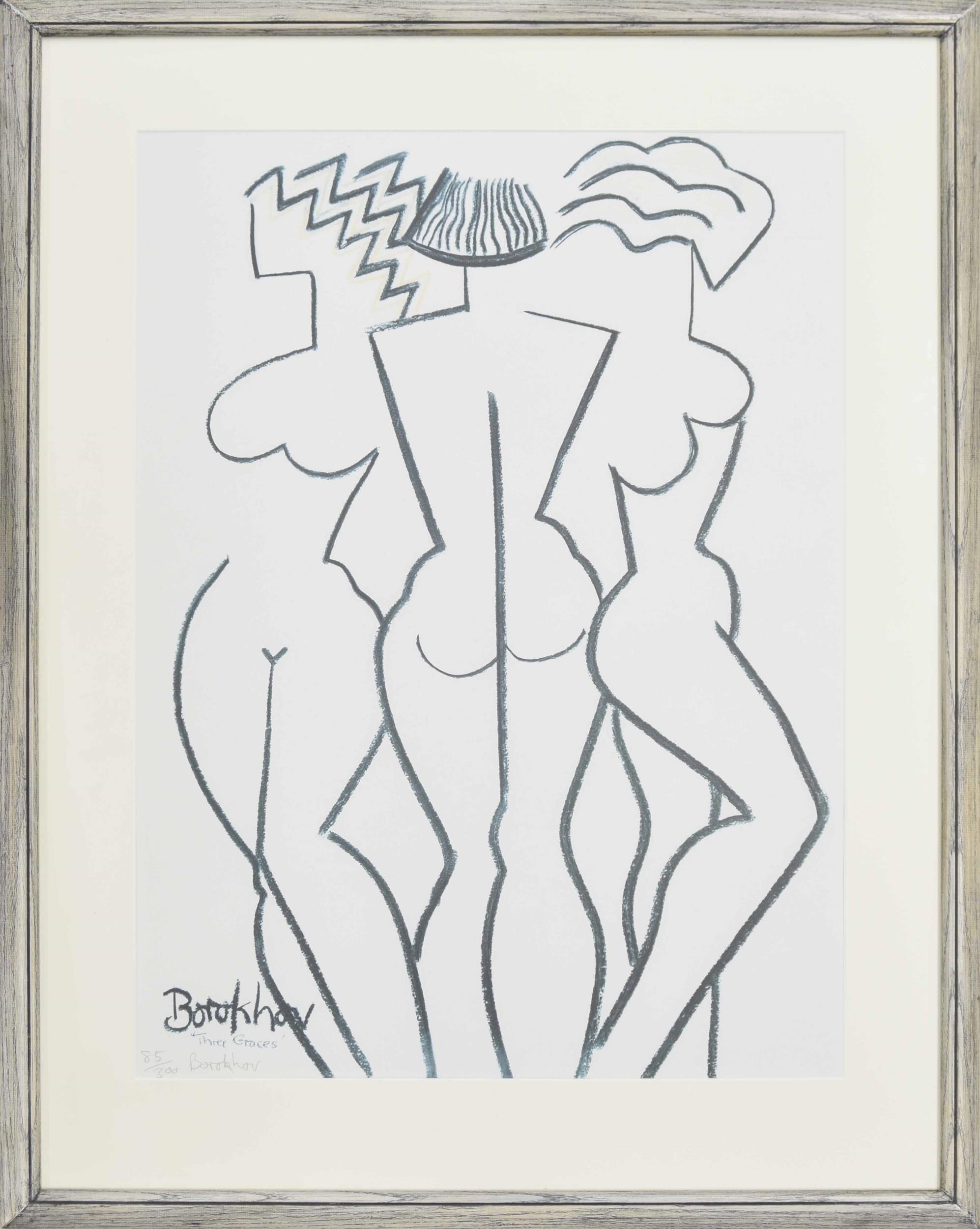 Shirley Borokhov (20th century) - 'Three Graces' limited edition signed artist's proof 85/300, 25.