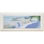 Colin Bishop (20th century) - 'Lyme Regis', inscribed on a gallery label verso with the artist's