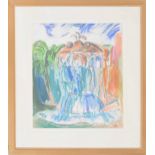 John Austin-Williams (b. 1947) - 'Fountain Study III, Afternoon', signed with the artist's monogram,