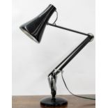 Vintage Herbert Terry & Sons Ltd. anglepoise type desk lamp, black