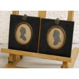 J* A* Ransome (19th century) -portrait silhouette of a gentleman in period costume and contained