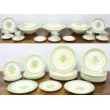 Selection of Wilkinson 'Clarice Cliff Honeydew' pattern pottery table wares to include three