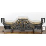 Good large WMF silver plated centrepiece, decorated with classical figures seated by an urn,