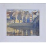 J Mulvaney (20th/21st century) - 'The Bull Pitt, Winter Light', signed, inscribed and bearing the