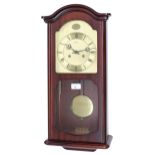 AMS contemporary wall clock, 24" high (with pendulum and winding key)
