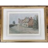 Albert Procter, A.R.C.A (1864-1909) - In the village of Melford, Warwickshire, signed, water colour,